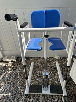 Patient Transfer Lift Chair with Padded Seat