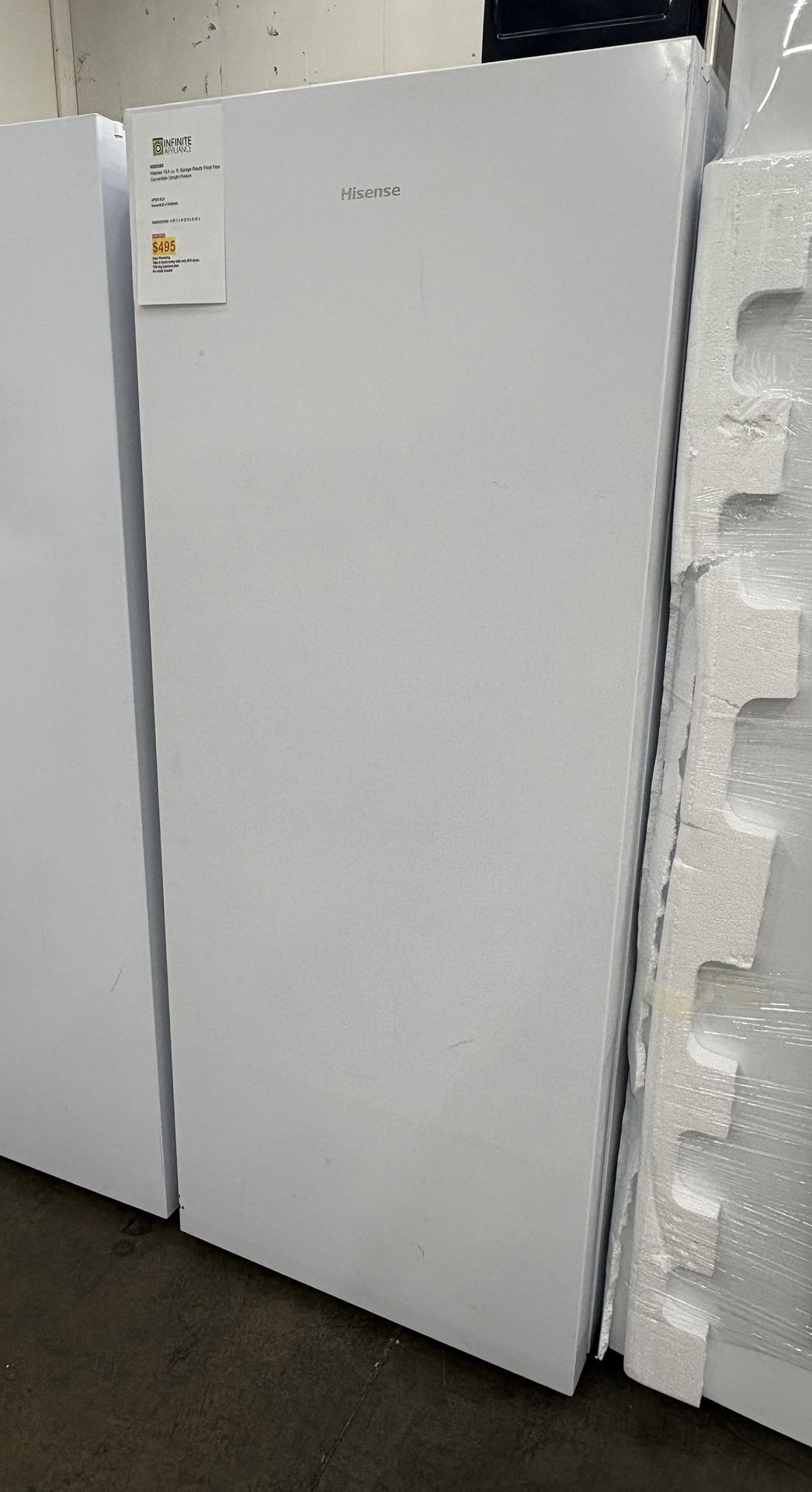 HISENSE 13.5 cu. ft. Frost Free Convertible Upright Freezer
