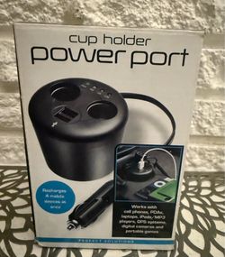 Perfect Solutions Cup Holder Power Port