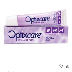 OptixCare Eye Lube Plus + Hyaluron 20g for Dog Cat Horses, Pack of 3