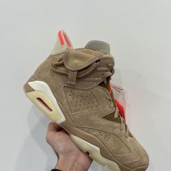 Jordan 6 X Travis Scott British Khaki Size 10US New 