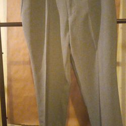 H A B A N D S Fit Forever Dress Pants Gray Size 36s Excellent Condition
