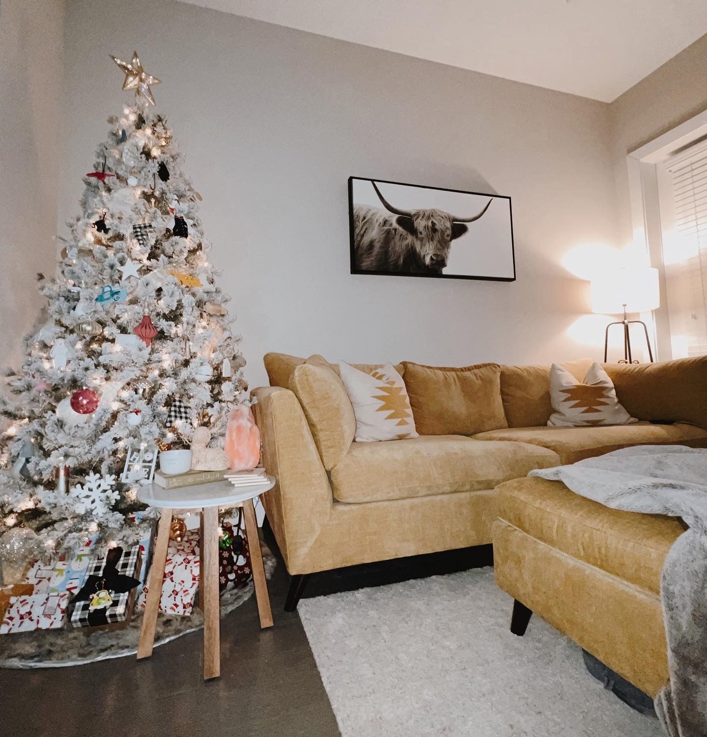 7.5 Ft Flocked Christmas Tree