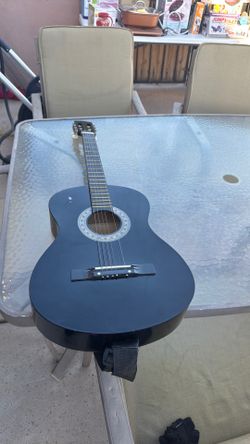 Black Classical Acoustic Guitar