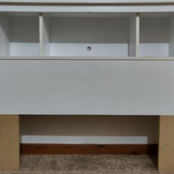 White Twin Bed Bookshelf Headboard Storage
