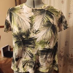 Leaf Pattern Blouse