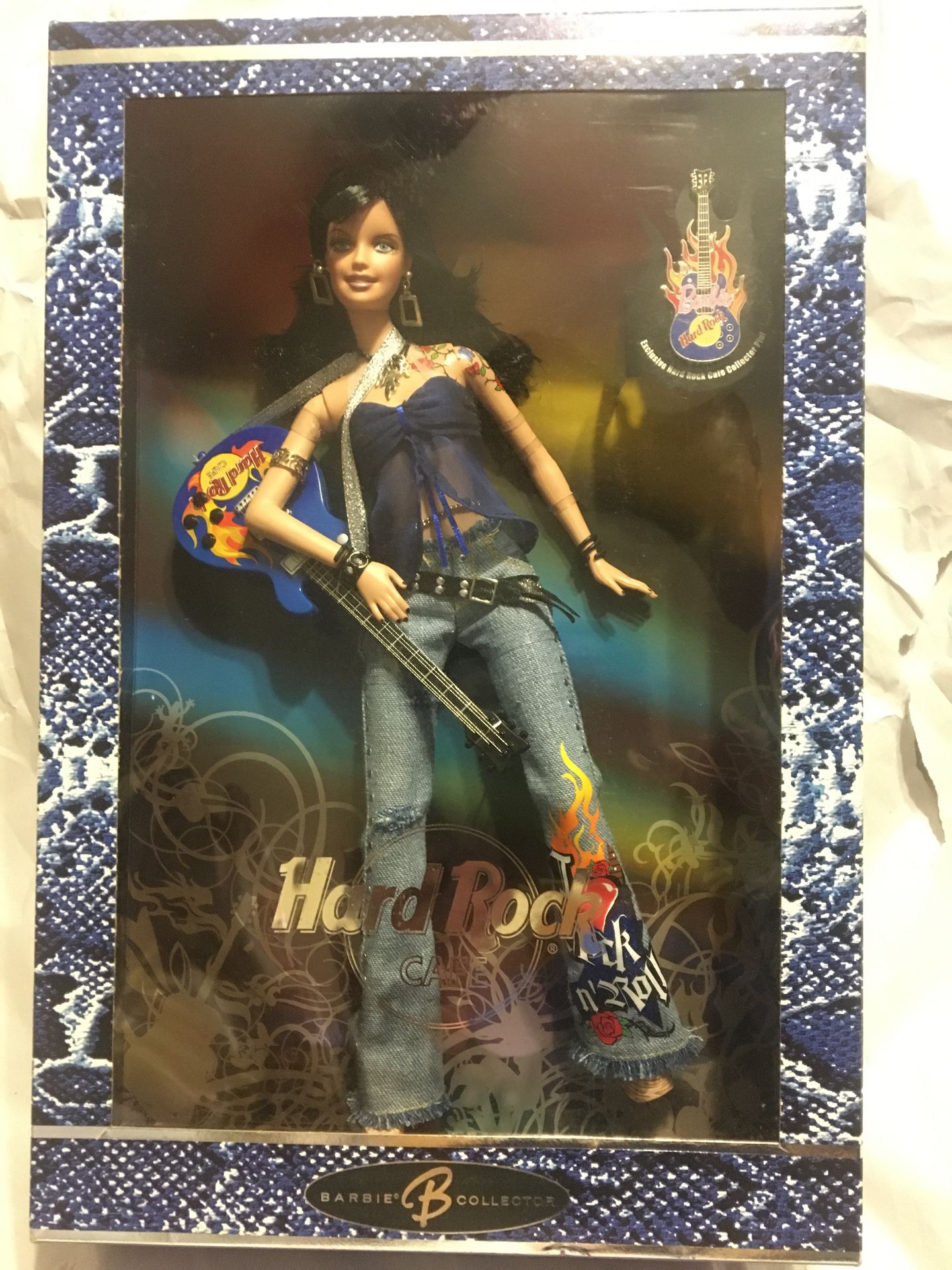Barbie Collectable Hard Rock Cafe doll with collector pin from 2005
