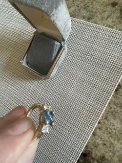 Aquamarine Stone Ring