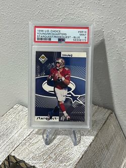 1998 UD Choice Steve Young RW McQuarters Starquest Blue #SR14 PSA 9 MINT
