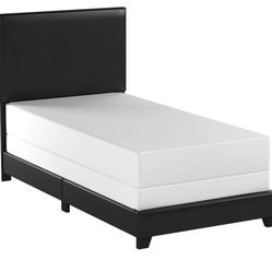 Black twin bed frame 