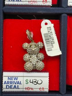 10K TEDDY BEAR PENDANT