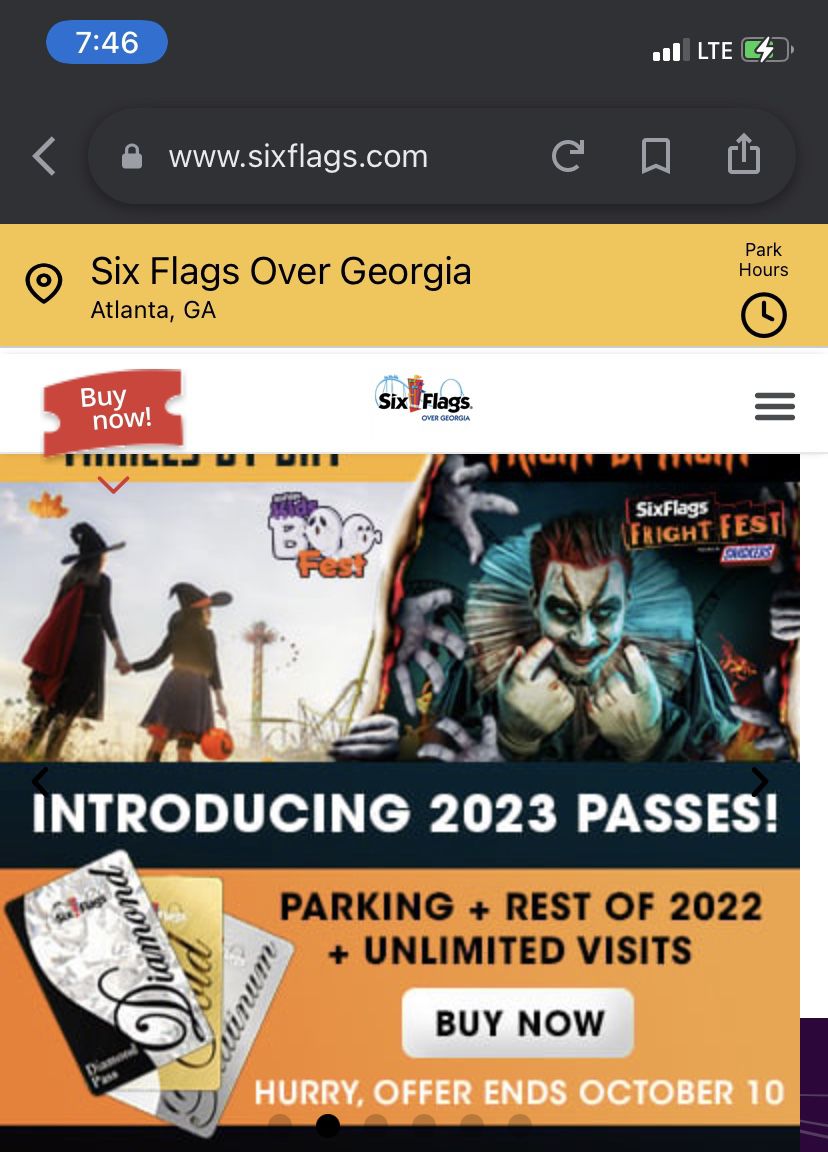 Sixflags Tickets 