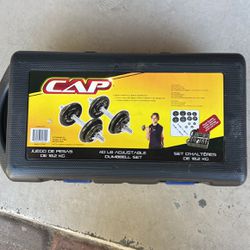 CAP 40lbs Adjustable Dumbbells Set