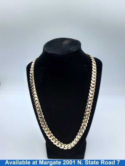 Cuban Link Chain - Yellow Gold 10k (.417) 210.2 grams 20 inch