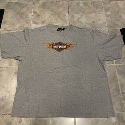 Harley Davidson Baldwin Park CA Laidlaw Flame Graphic Double Side T-Shirt SZ 2XL