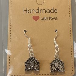 Lotus Bloom Handmade Earrings