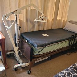 Full Electric Hospital Bed + Patient Lift Bundle – Excellent Condition