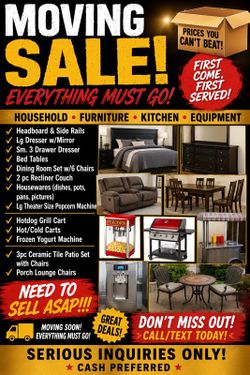 Moving Sale