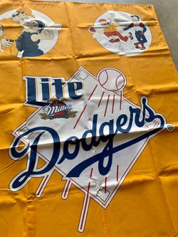 Dodgers Miller Lite beer baseball  banner /flag