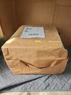 Duro 1/6 Natural Kraft "Thank You" Paper Barrel Sack with Flat Handles,