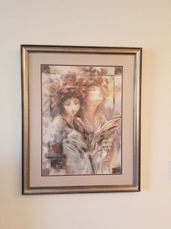 33" X 26" Painting With Gold Frame