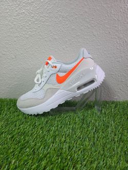 Nike Air Max SYSTM GS DQ0284-114 White Total Orange 6Y Womens 7.5 New