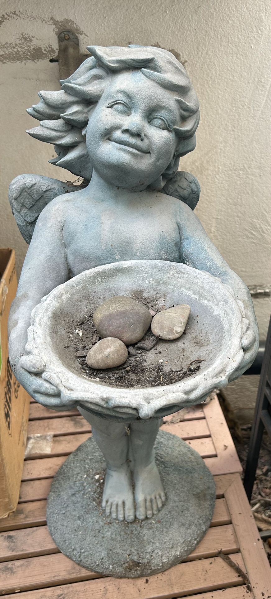 Beautiful Angel Plant Holder - 7 1/2” x 26”