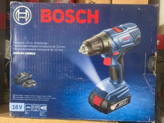 New Bosch 18V Drill Kit – 2 Batteries & Charger – GSR18V-190B22