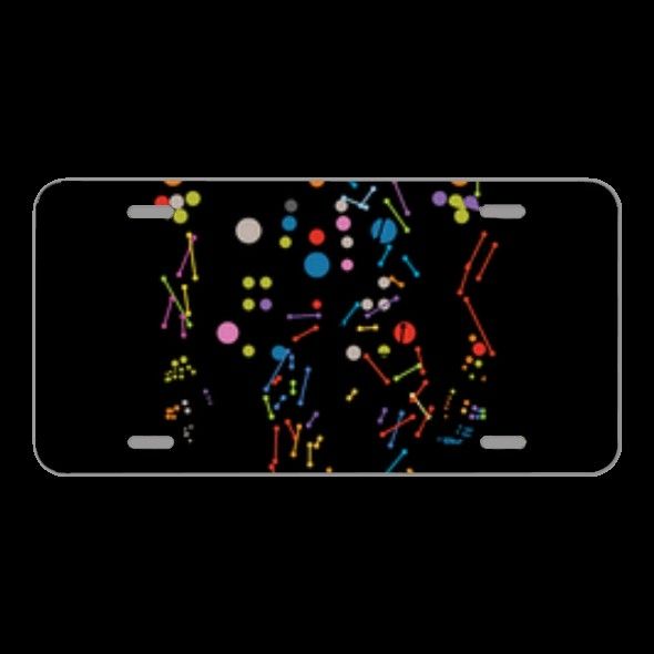 License Plate Novelty Car Front Person From Dots Personalized Medicine