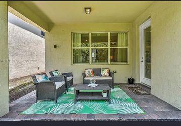 Patio seating and table