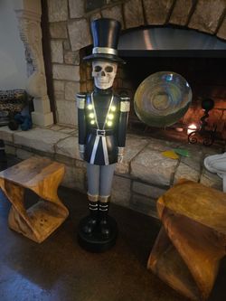 48” light up skeleton Nutcracker