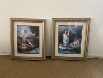 Set of home interiors frames