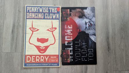 IT Pennywise Welcome Matt & Sign