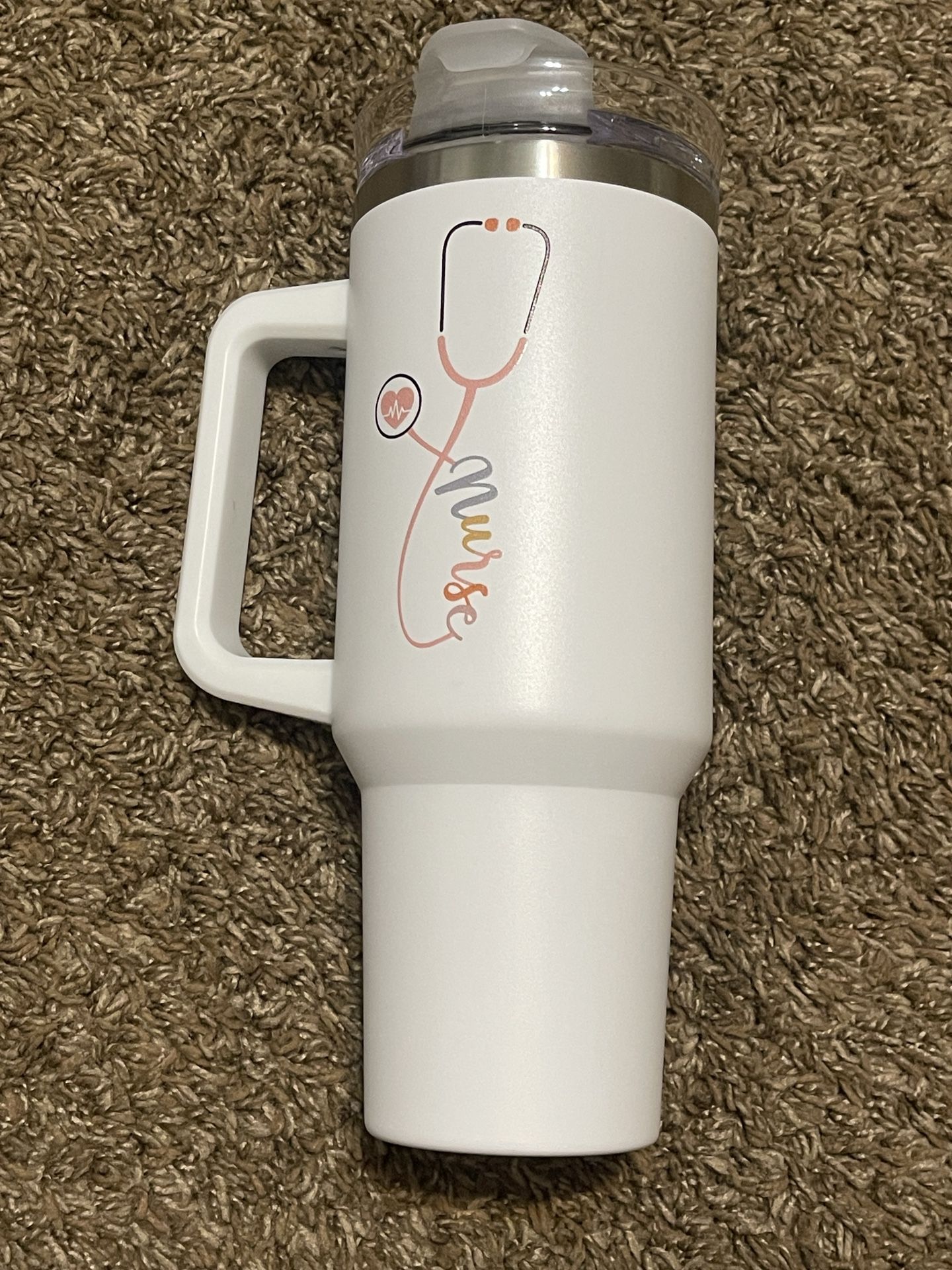 White Tumbler For A Nurse