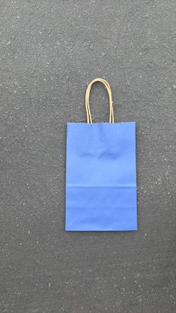 BagDream 100 Pack 3.5x2.4x6.7 Inches Small Kraft Paper Gift Bags with Handles Bulk Mini Party Favor Bags Candy Bags Recyclable Tiny Navy Blue Paper Ba
