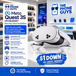 Meta - Quest 3S - $1 Down Payment Plan Available