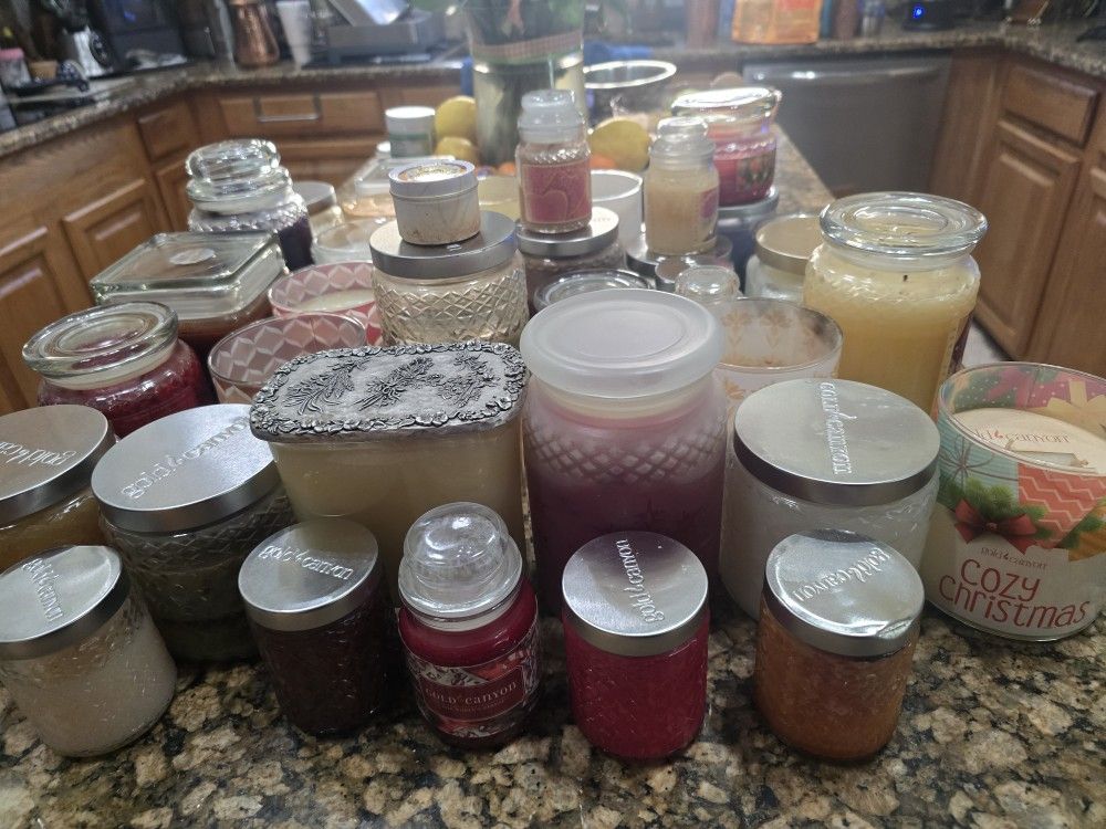 Gold Canyon Candels MANY Scents 39 New AND Used.