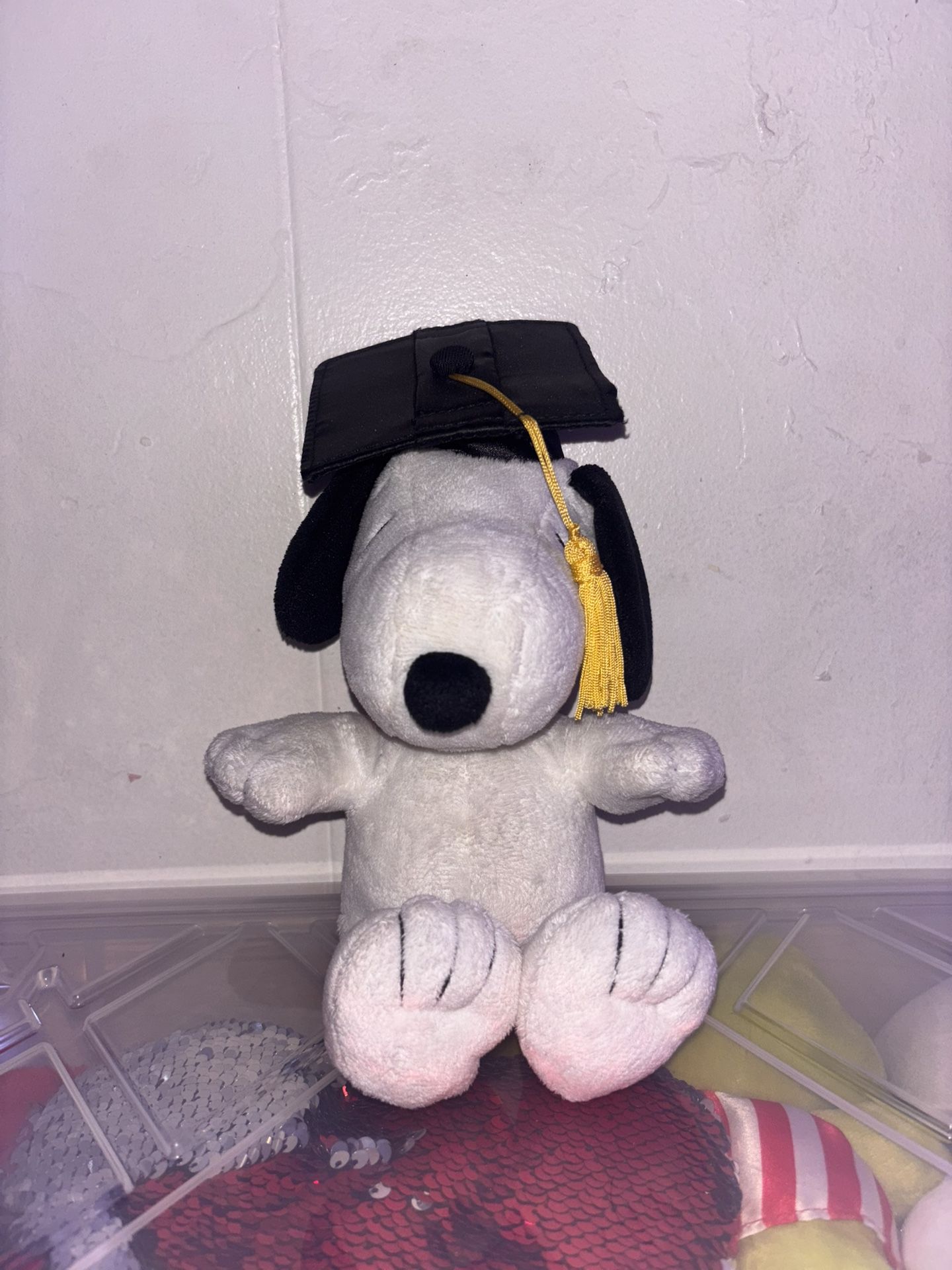 11” Snoopy graduation stuffed animal