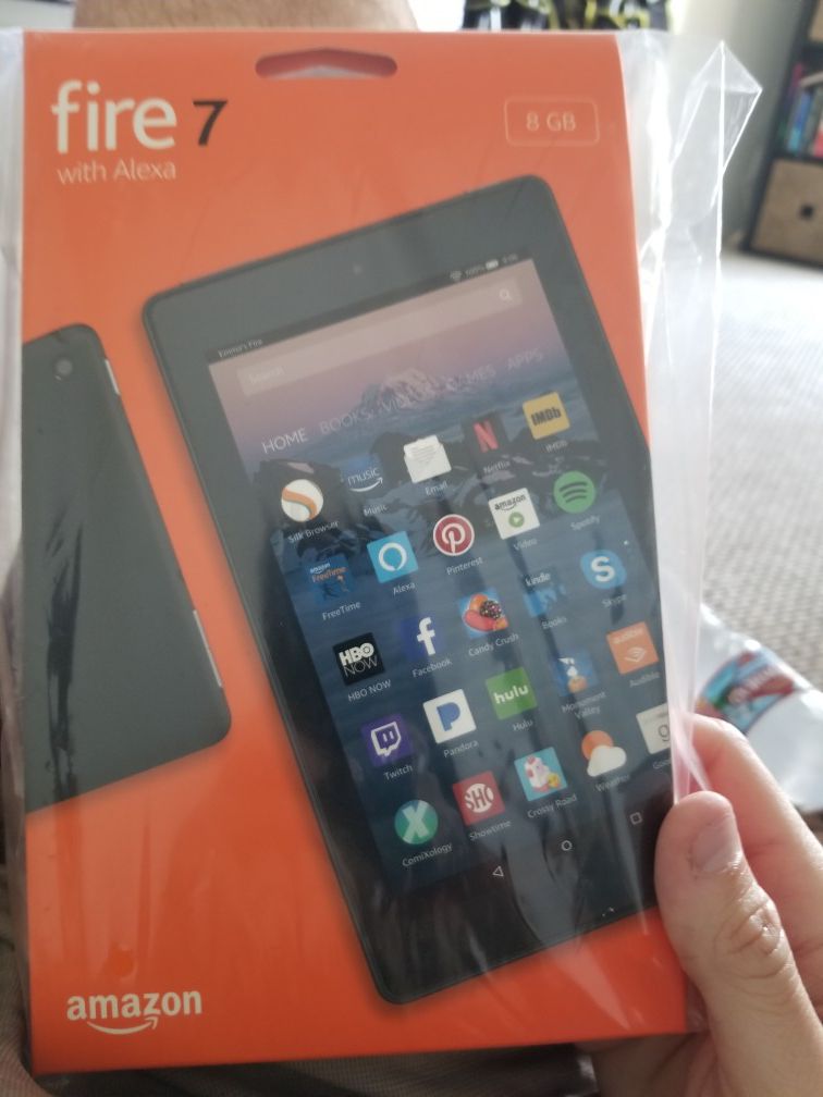 (($35.00)) BRAND NEW, 8GB FIRE 7 tablet with ALEXA!