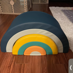 Rainbow soft play set