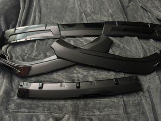 Gloss Black Front Splitter And Rear Windshield Spoiler 