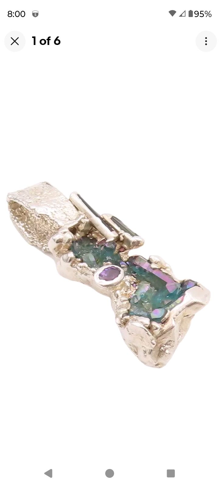 Peridot & Amethyst Pendant