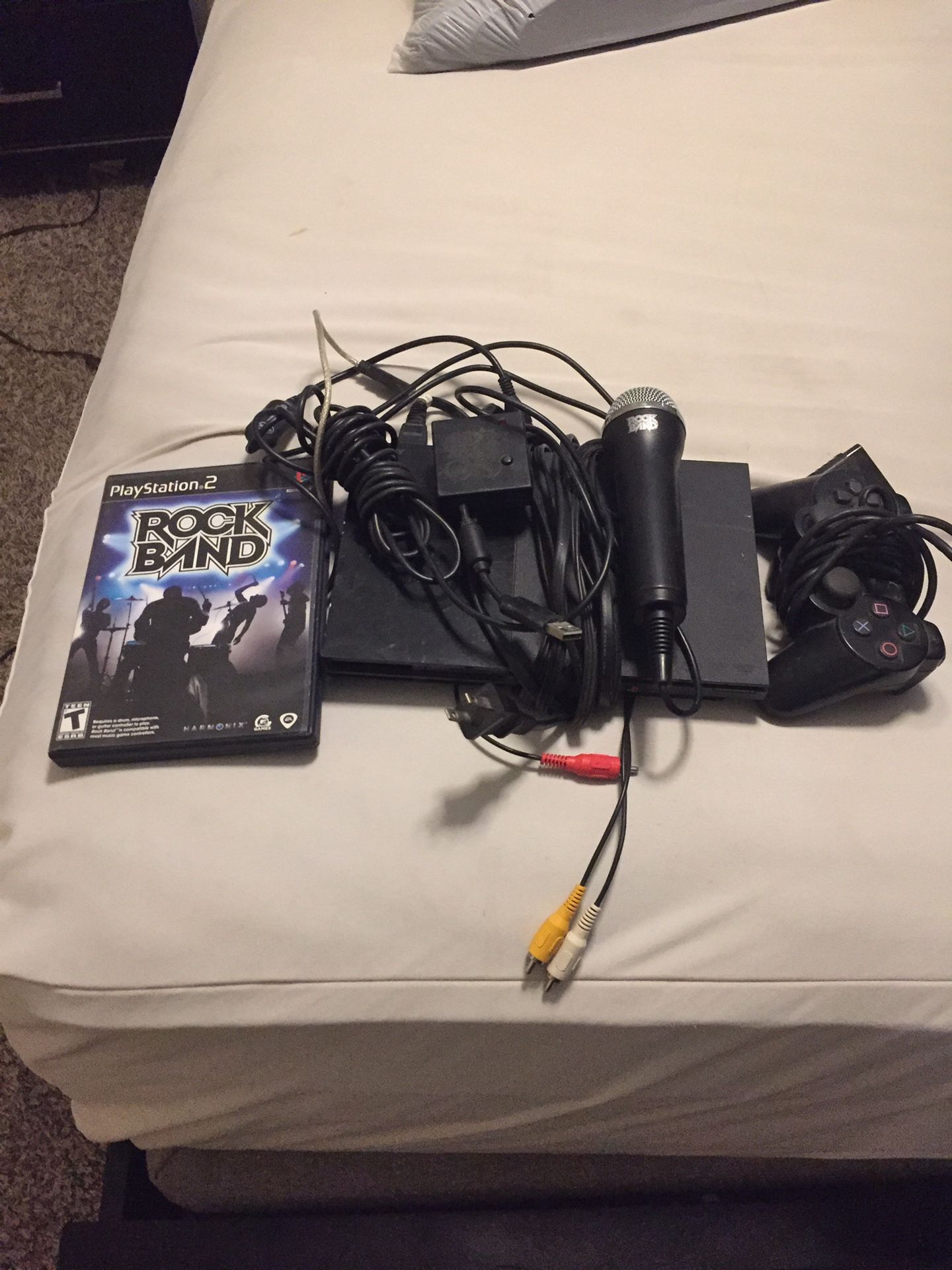 Ps2 with rock and