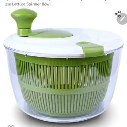 Salad Spinner Large 5L - Fruit Cleaner Spinner with Bowl - Salad Spinner with Drain, Bowl, and Colander - Quick and Easy Multi-Use Lettuce Spinner Bow