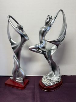 Art Deco Style Woman Sculptures