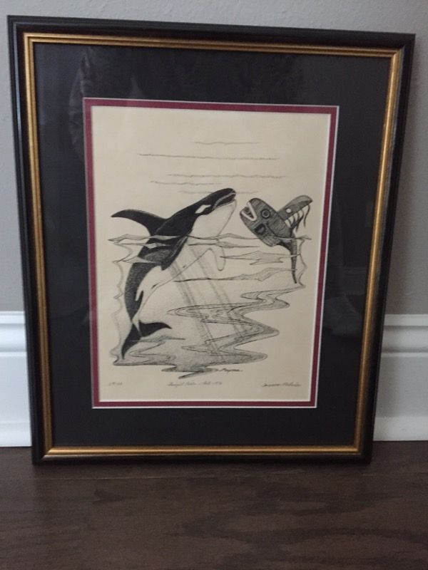 Alaska killer whale picture by Alaskan artist