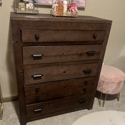 Large Dark Wood Farmhouse Dresser