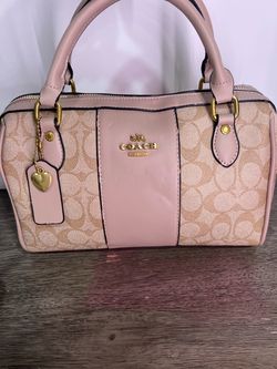 Coach New York Signature Satchel Handbag