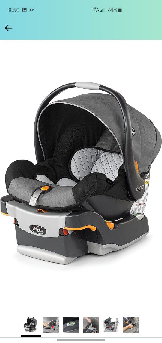 Chicco KeyFit 30 Infant Car Seat and Base | Rear-Facing Seat for Infants 4-30 lbs.| Infant Head and Body Support | Compatible with Chicco Strollers | 