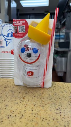 Jack in Box sipper cup